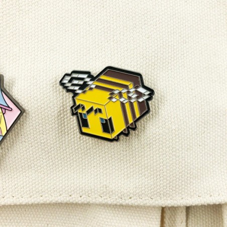 Minecraft Pixel-Biene Brosche | Süßer Pin aus Emaille
