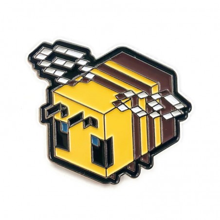 Minecraft Pixel-Biene Brosche | Süßer Pin aus Emaille