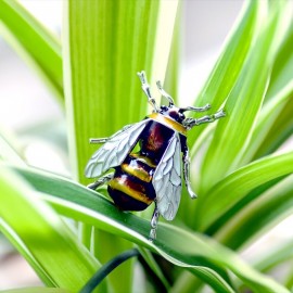 Süße Mini-Bienenbrosche aus Emaille | Einzigartiges Geschenk