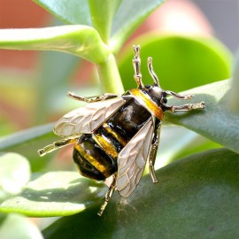 Süße Mini-Bienenbrosche aus Emaille | Einzigartiges Geschenk