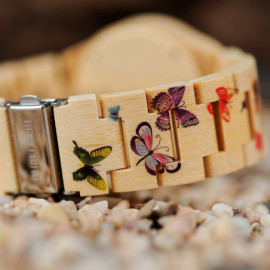 Détails du Bracelet de la Montre Bracelet à Quartz pour Papillons bracelet en Bois