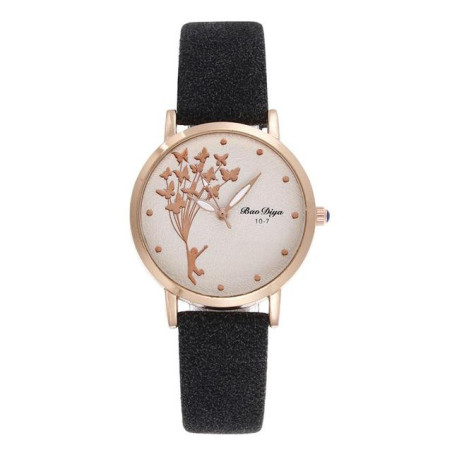 Montres Bracelet Papillon à Quartz couleur Gris Fonce