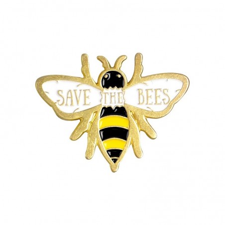 Bienen Pin Set (2 Stk) - Save the Bees & Bee Kind Emaille