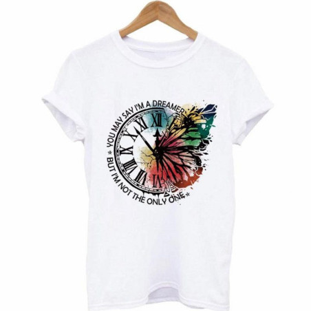 Magnifique Patch Papillon Thermocollant Design Horloge Papillon colorée 22.6cm x 21.5cm