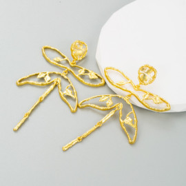 Magnifiques Boucles d'oreilles pendantes Libéllule Design Art Vintage