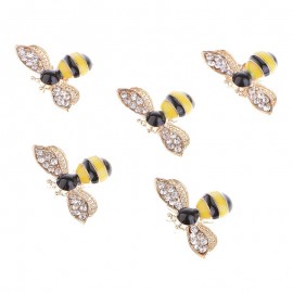 Décoration de Scrapbooking en forme d'abeille - 5 pièces