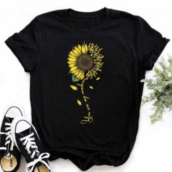 T-Shirt Papillon Vol de Papillons Tournesol "Your Are My SunShine"