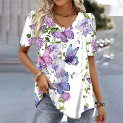 T-shirt Jardin des Papillons Lavande