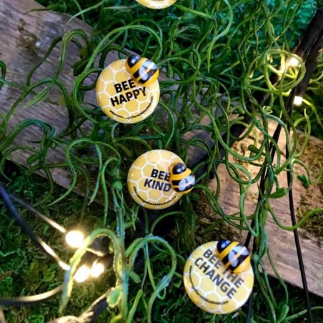 Decoration Abeille en Bois Adhésif - Lot de 100 pièces !