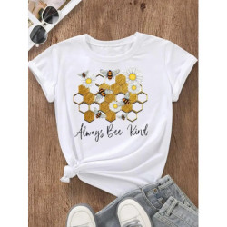 T-shirt Abeilles pour femme "BEE Humble - BEE Kind" - Bienveillance et Gentillesse