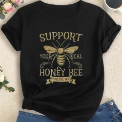 Tee Shirt Abeille "Soutenez Nos Abeilles" - Support Your Local Honey Bee