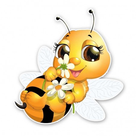 autocollant Abeilles, pour voiture, 14.4cm x 15.2cm