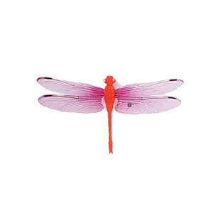 Autocollant Mural Magnétique Libellule en 3D Couleur Rouge