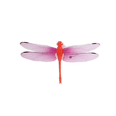 Autocollant Mural Magnétique Libellule en 3D Couleur Rouge