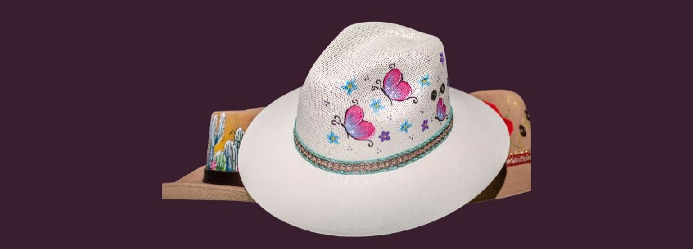 Schmetterling Cap, Natur Accessoire und originelles Geschenk