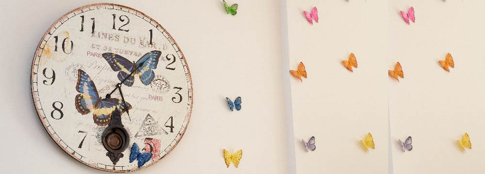 Schmetterling Uhr, Natur Accessoire am Handgelenk und Geschenkidee