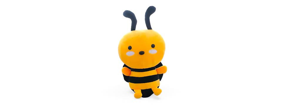 Bienen-Pluschtier, weiches Kuscheltier fur Kinder