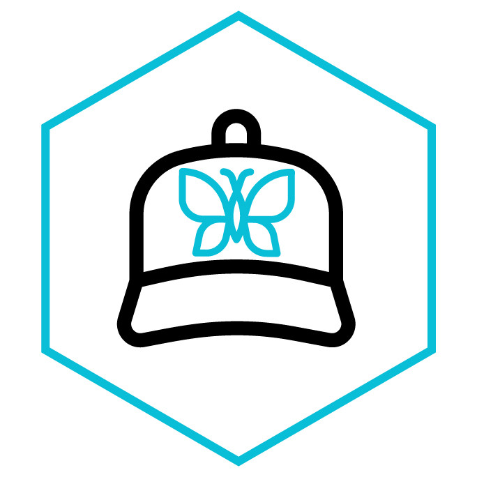 Kategoriesymbol Cap Schmetterlinge