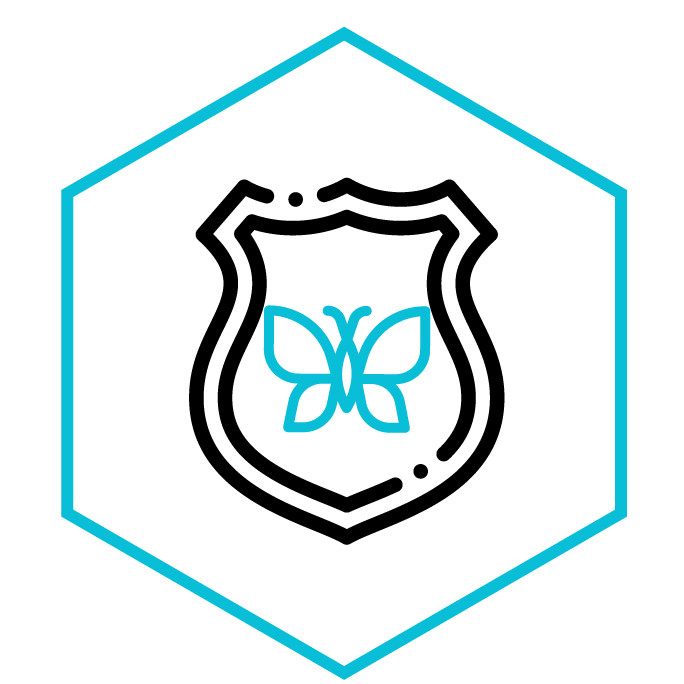 Kategoriesymbol Aufnäher & Abzeichen Schmetterlinge