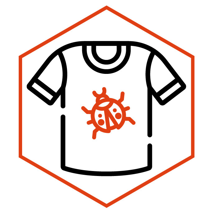 Kategoriesymbol T-Shirt Marienkäfer