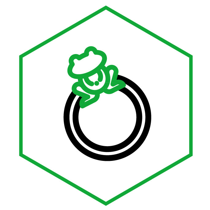 Kategoriesymbol Frosch-Ringe