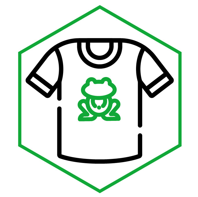 Kategoriesymbol T-Shirt Frösche