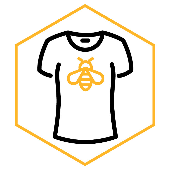 Kategoriesymbol Damen Bienen-T-Shirt
