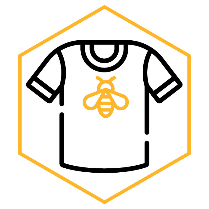Kategoriesymbol Herren Bienen-T-Shirt