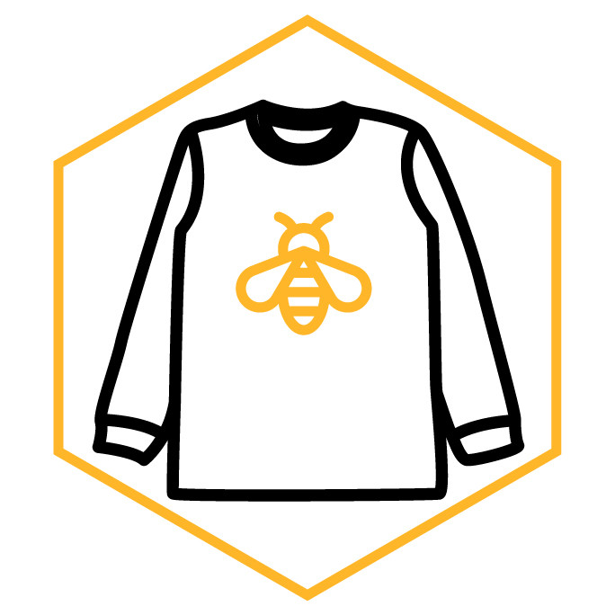 Kategoriesymbol Bienen-Sweatshirt für Damen
