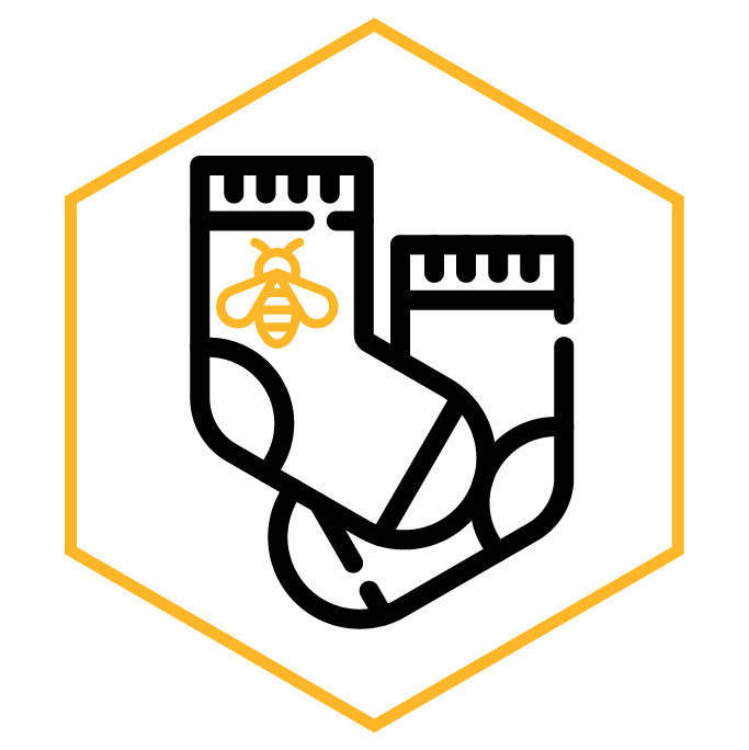 Kategoriesymbol Bienen-Socken