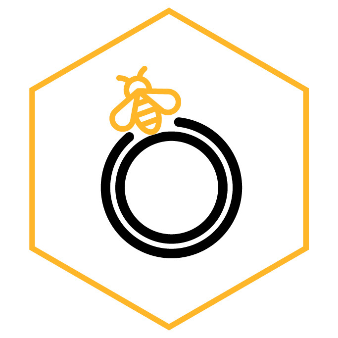 Kategoriesymbol Bienen-Ringe