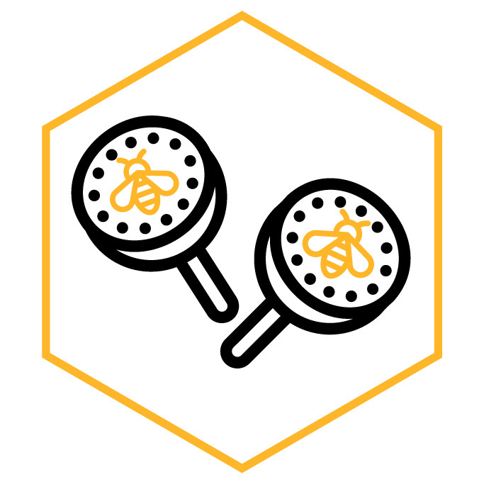 Kategoriesymbol Manschettenknöpfe Bienen