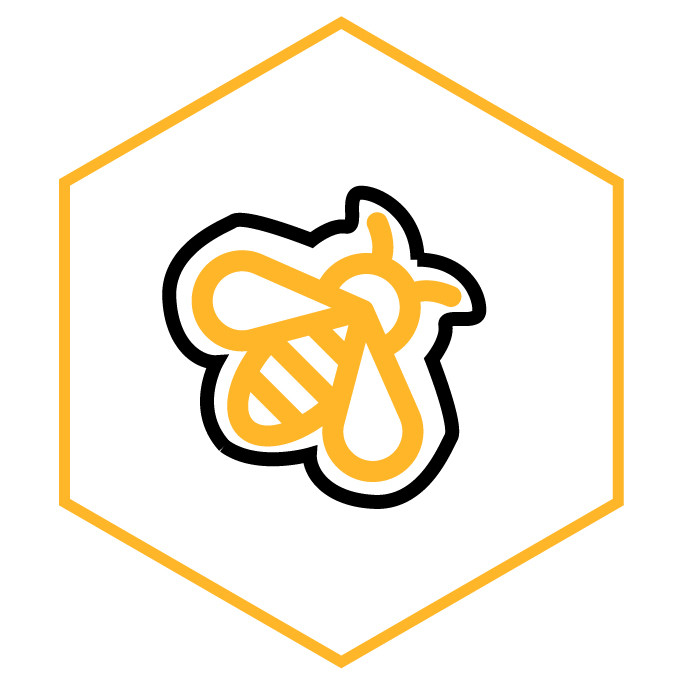 Kategoriesymbol Bienenaufkleber