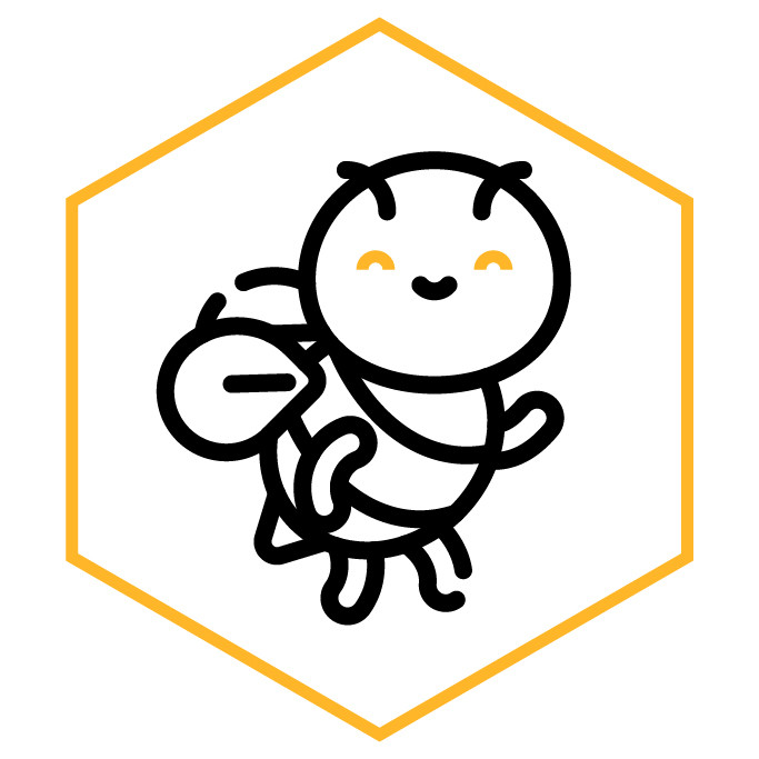 Kategoriesymbol Bienen-Maskottchen