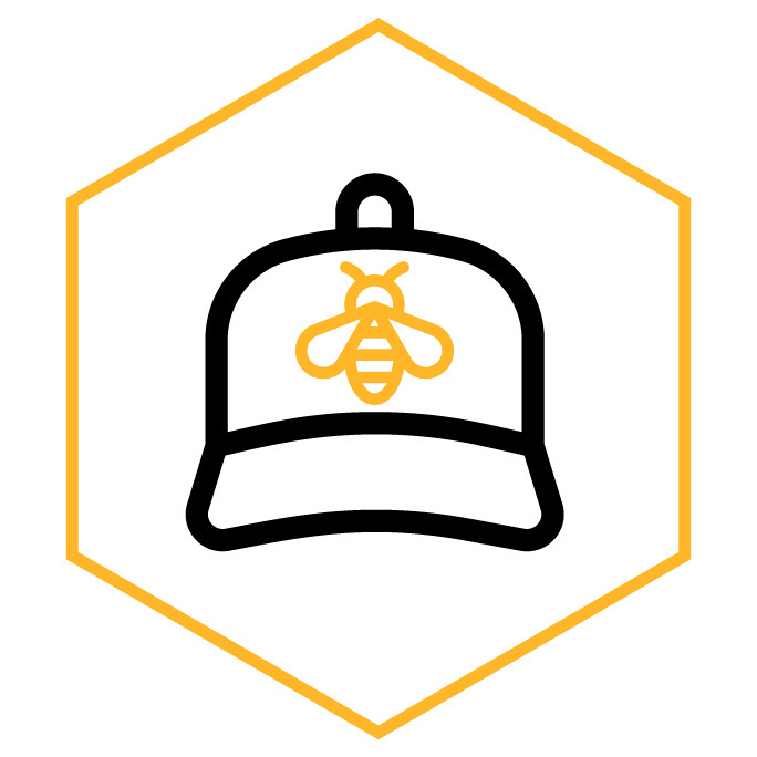 Kategoriesymbol Bienen-Cap