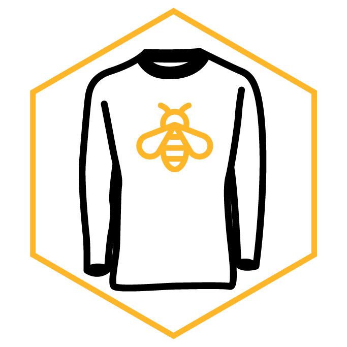 Kategoriesymbol Bienen-Sweatshirt für Herren